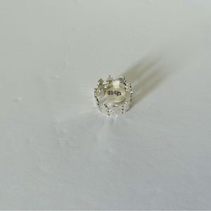 Sterling  Silver Kids Holding  Hands Very unique  Rings